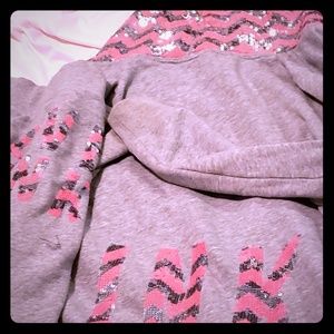 Victoria Secret PINK sequin hoodie and pants